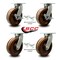 Service Caster 12 Inch Heavy Duty High Temp Phenolic Caster Swivel Locks 2 Brakes SCC, 4PK SCC-KP92S1230-PHRHT-SLB-BSL-2-BSL-2 - alternate 7
